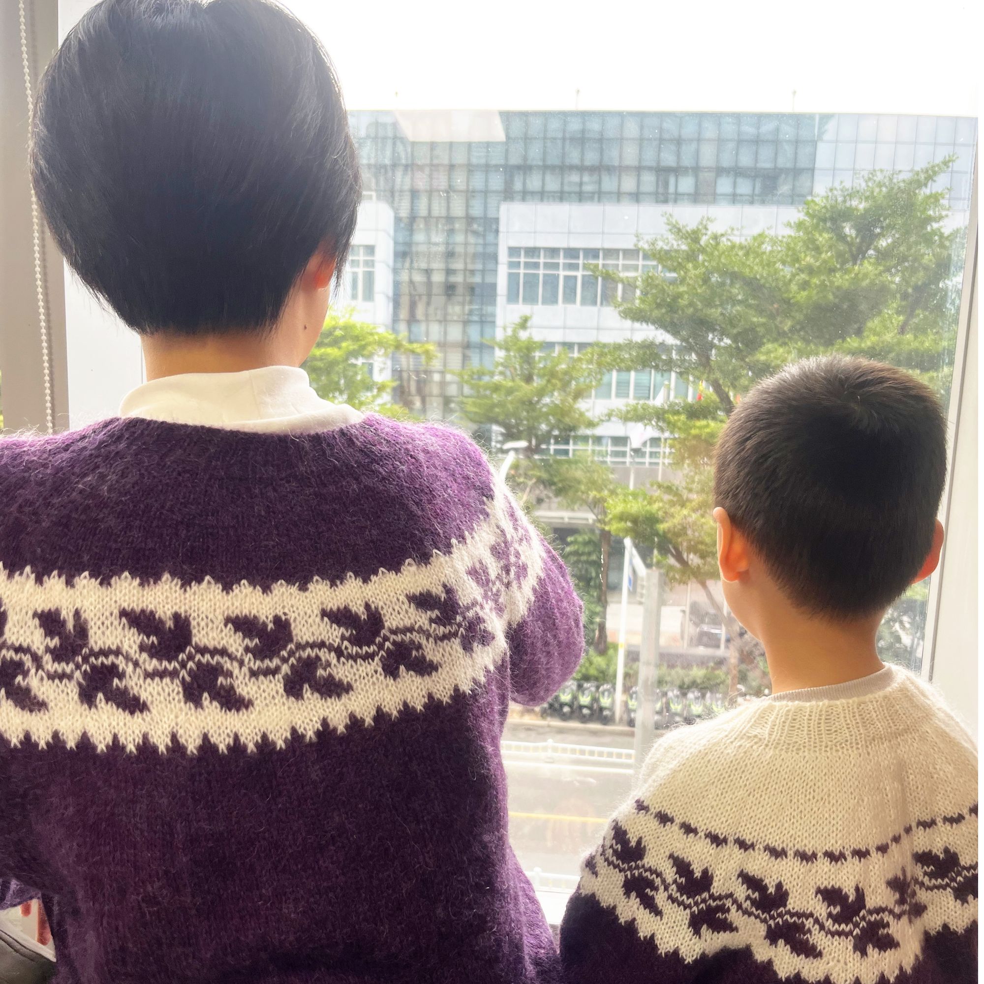 [枫叶】从上往下织圆肩提花毛衣羊毛马海毛毛线从90-165码毛线