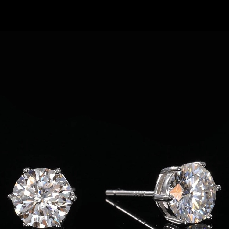 链子足银 12/13号莫桑锁骨项链/耳钉