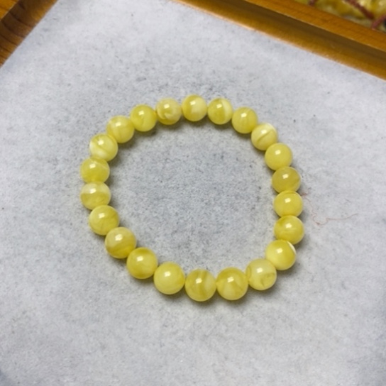 蜜蜡裸石未镶嵌手串