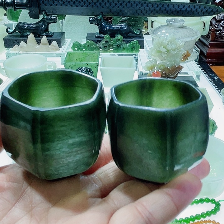 和田玉（青玉）挂件未镶嵌