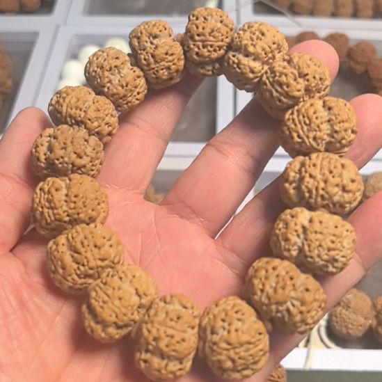 手串金刚菩提五星梅花大金刚手串，原皮原色，精挑细选