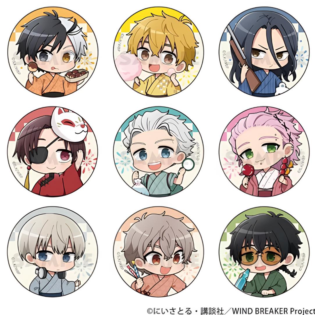 防风铃 浴衣Q版吧唧徽章（代拆）