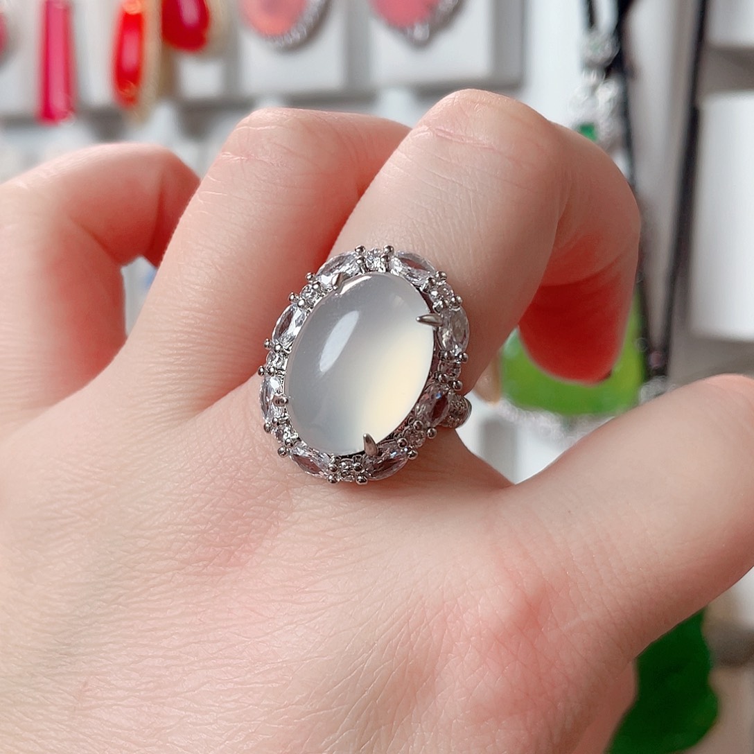 玛瑙/玉髓戒指未镶嵌