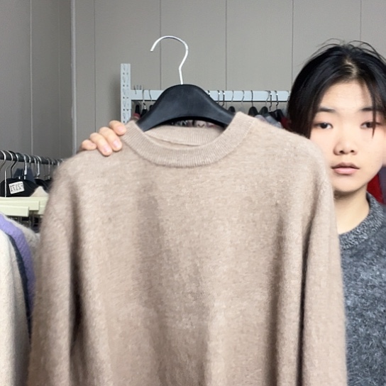 男士驼色106上衣圆领