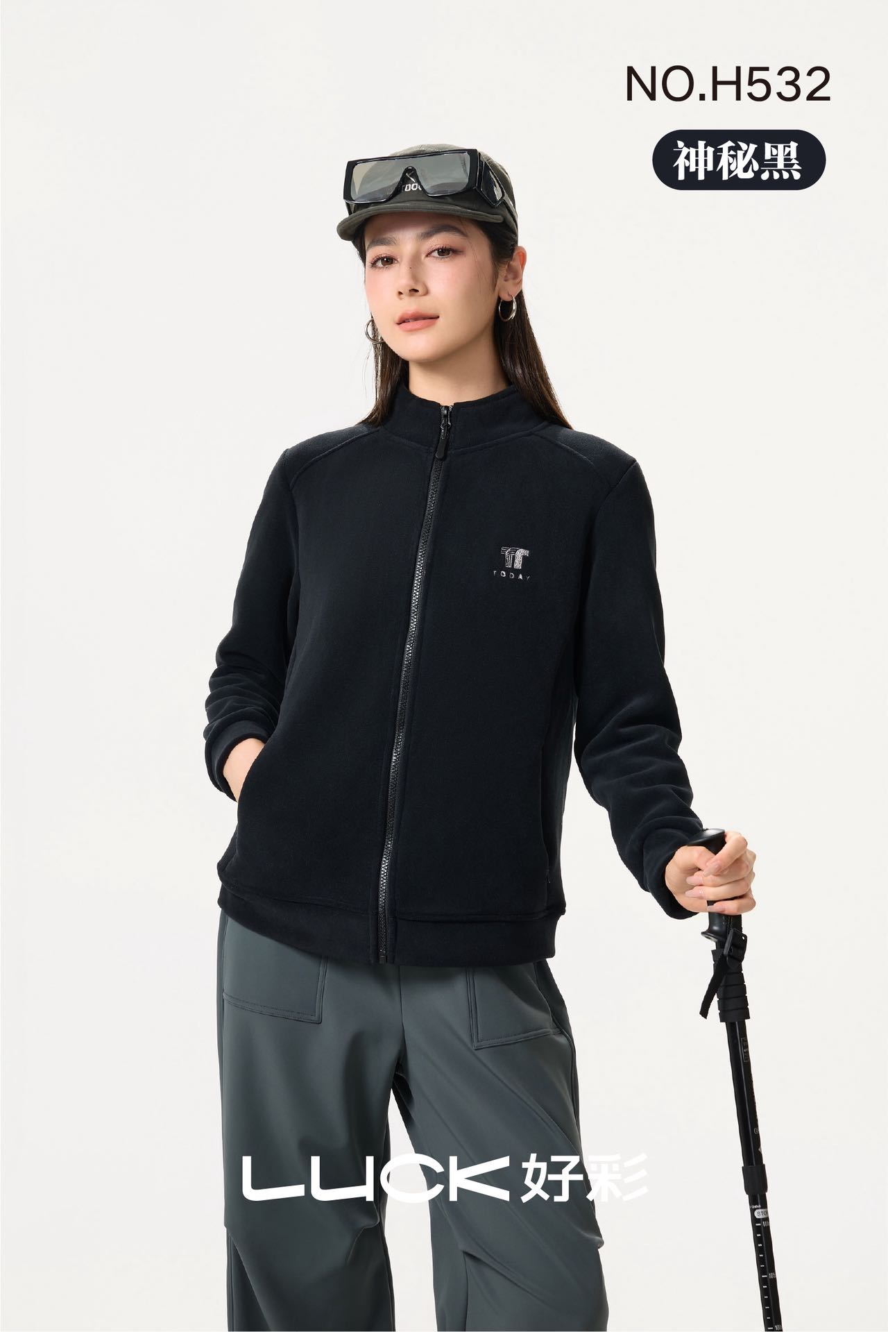 女加绒加厚款立领厚款耐磨短外套情侣女款羊羔绒时尚