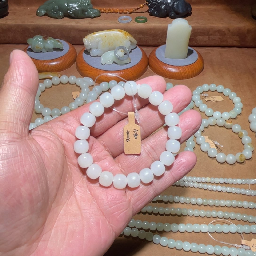 和田玉手串未镶嵌10mm