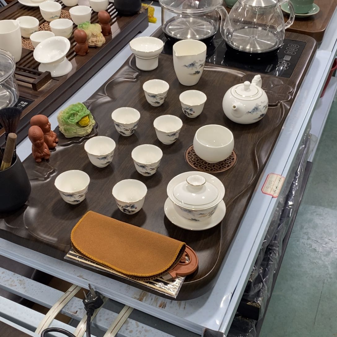 实木茶盘茶具套装家用