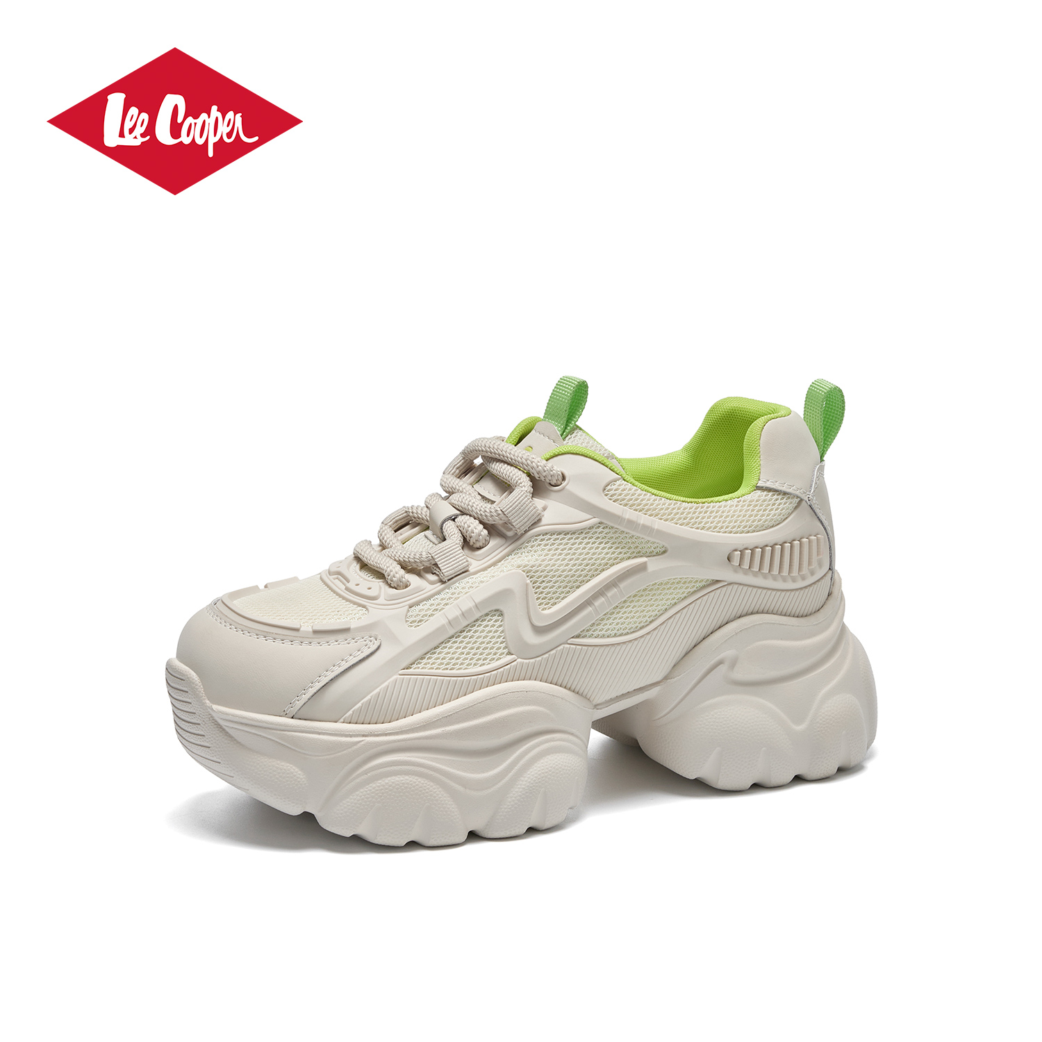 LEE COOPER复古增高老爹鞋系带运动鞋女2026年春款复古时尚休闲鞋