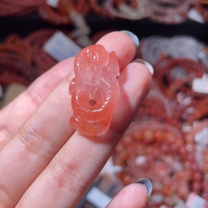 南红玛瑙未镶嵌蛇来运转1826