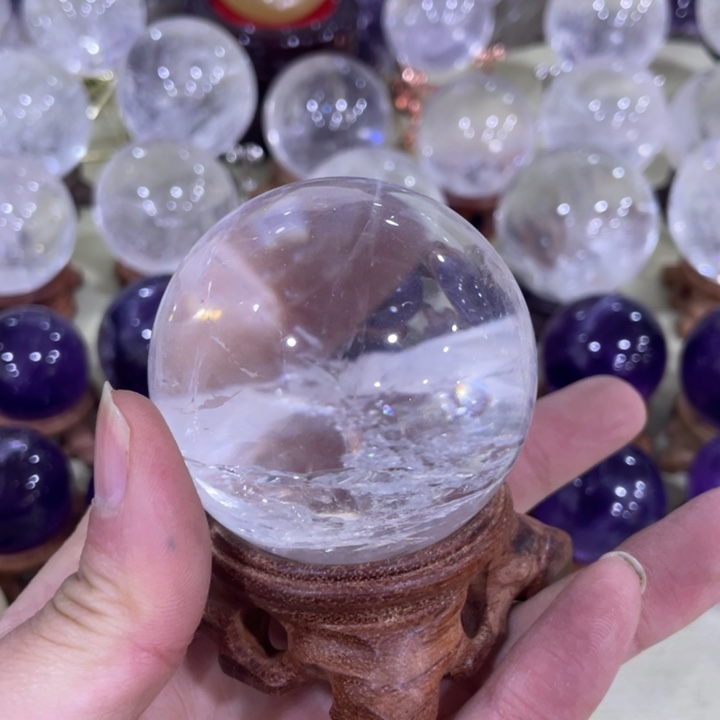 紫晶水晶球未镶嵌