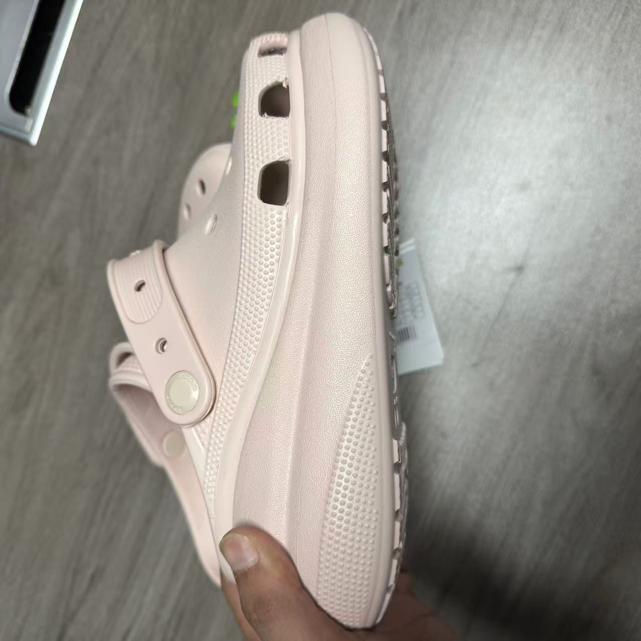 洞洞鞋女款拖鞋女鞋子女士休闲风白色舒适脚腕绊带女鞋C307-004