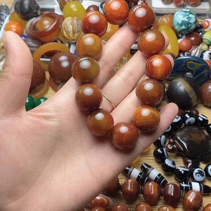 人***m玛瑙/玉髓合金珠宝半成品