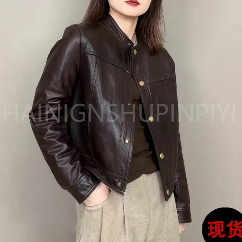 加棉加厚海宁真皮皮衣女2025年短款洋气外套新款显瘦潮流时尚宽松