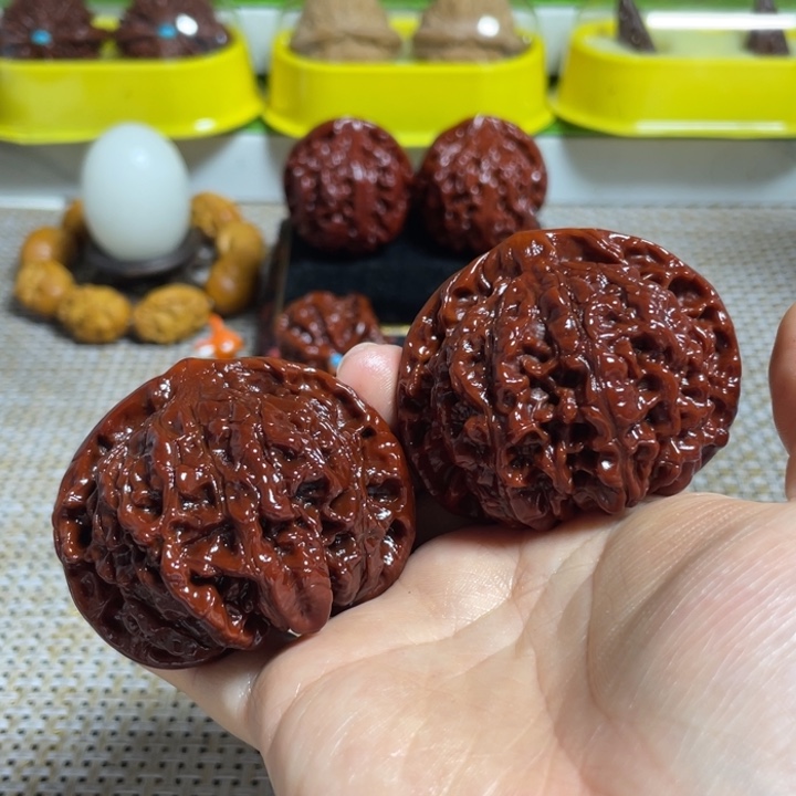 文玩核桃把件53➕官帽