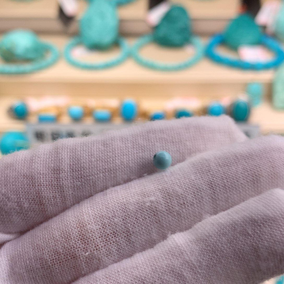 绿松石珠宝奇石未镶嵌绯**心