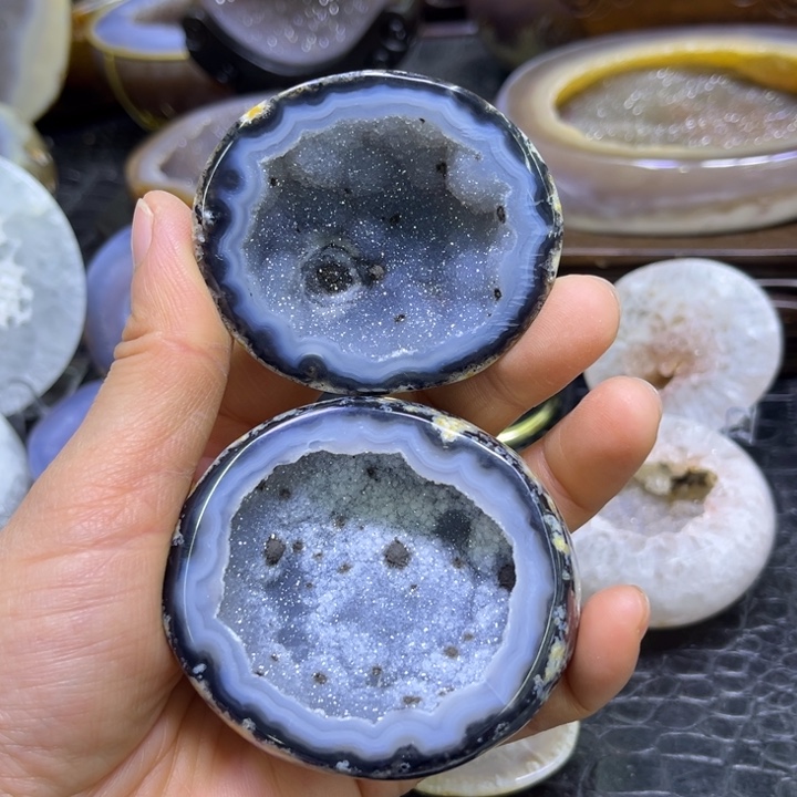 未镶嵌珠宝半成品水晶蓝stay