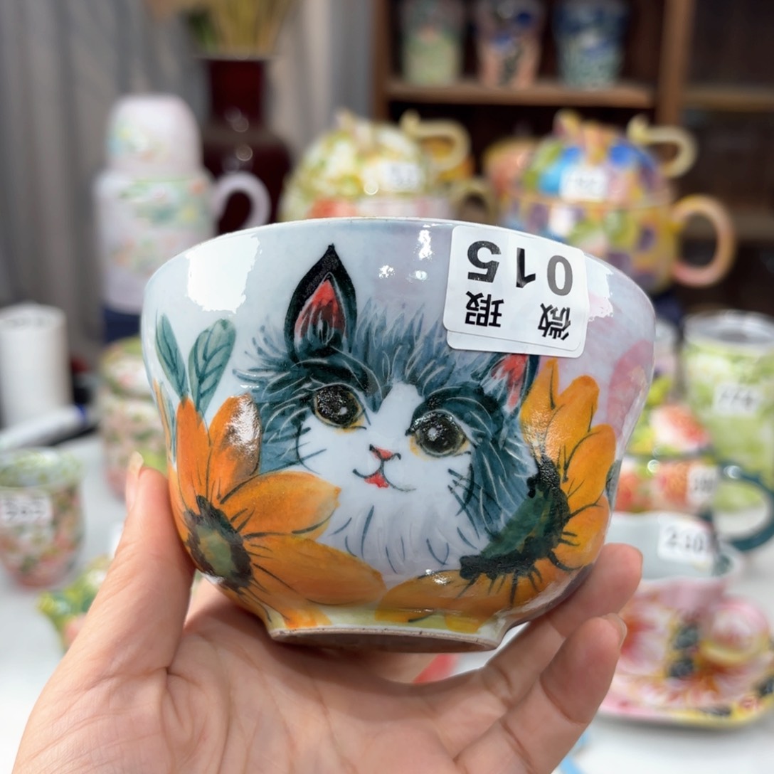 景德镇手绘高温釉下彩陶瓷茶具
