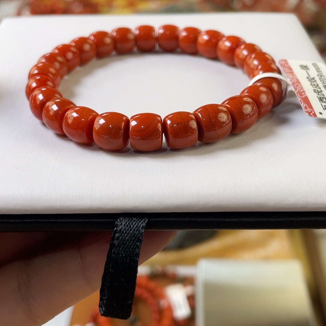 南红玛瑙未镶嵌手链9mm
