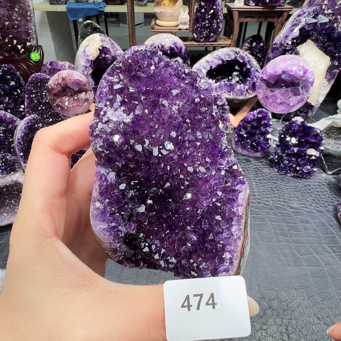 珠宝半成品紫晶未镶嵌