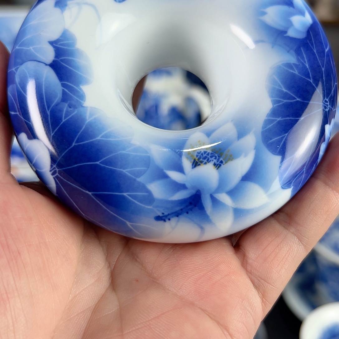 钦*手工重绘青花杯