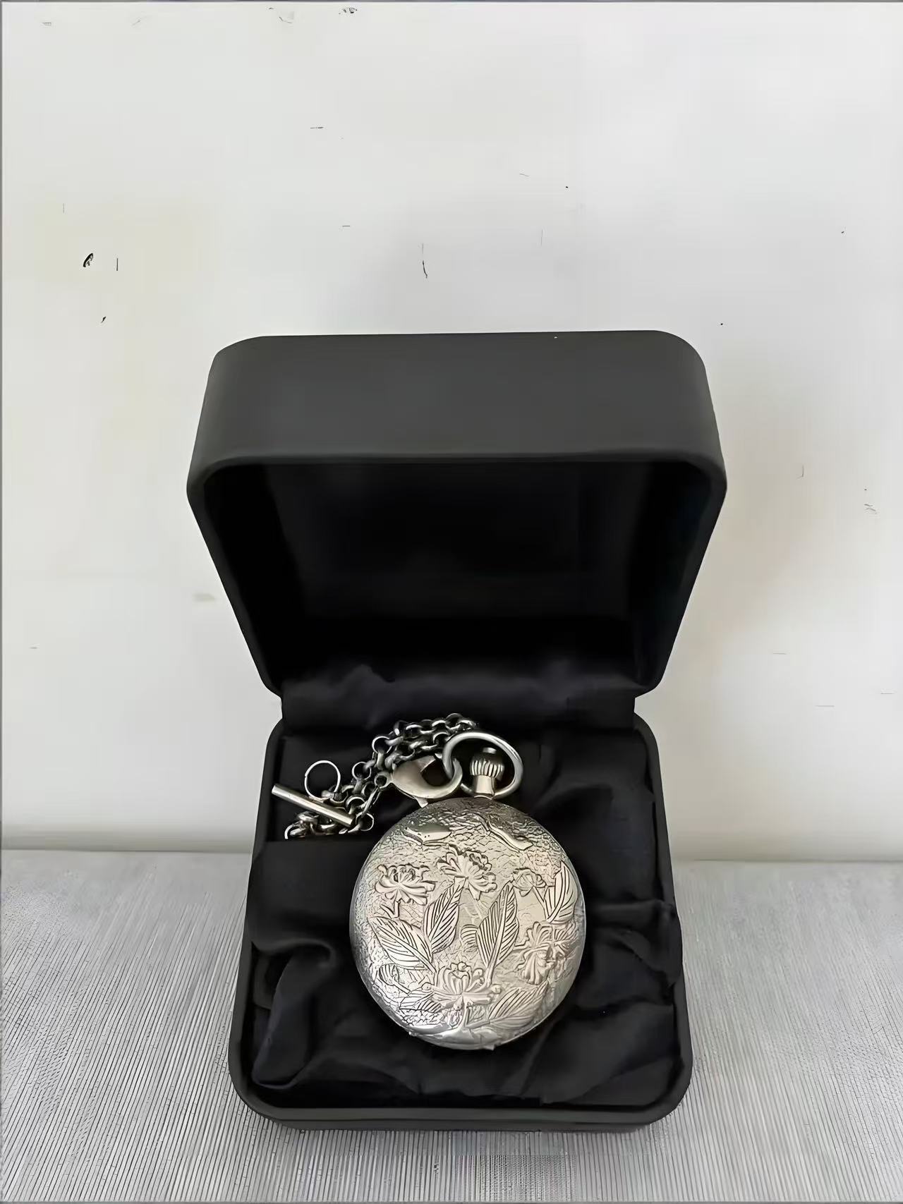 复古翻盖大盘休闲怀表