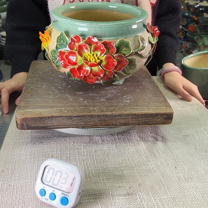 依****泳坤堂石湾花盆陶瓷