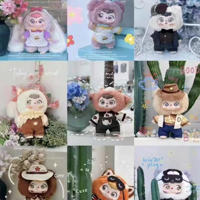 豆包绒绒400%大体消失的汉堡系列潮玩盲盒公仔礼物