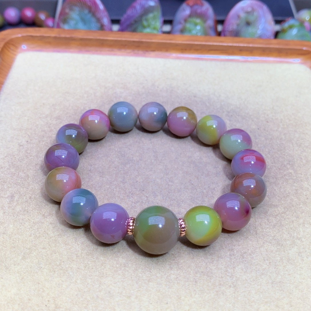 玛瑙未镶嵌手链盐源