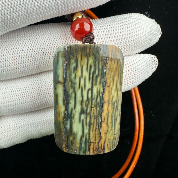 E1483天然猛犸牙 肥皂 无事牌 23*40*11mm支持鉴定 假一罚四