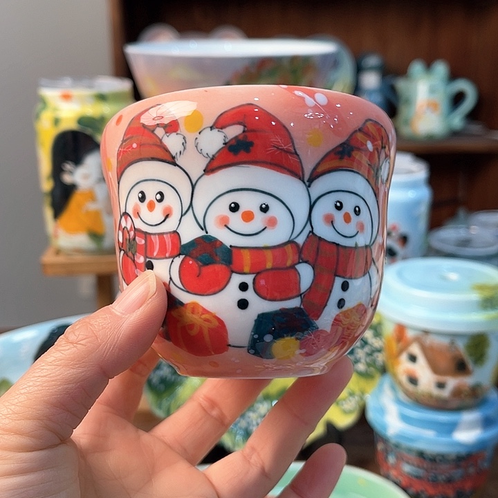 陶景德镇釉下手绘陶瓷 