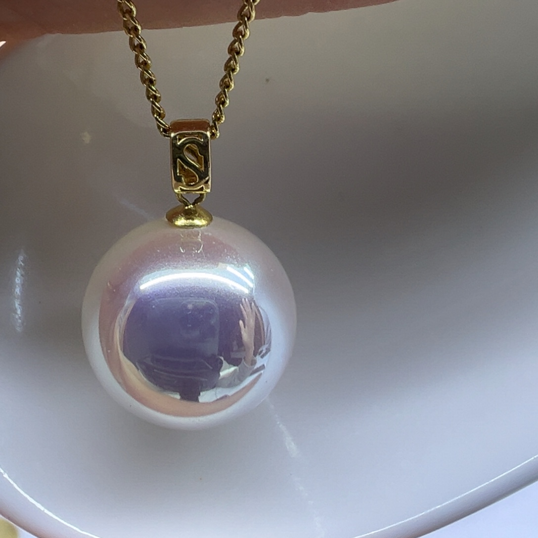 吊坠(赠链)淡水珍珠18K金镶嵌