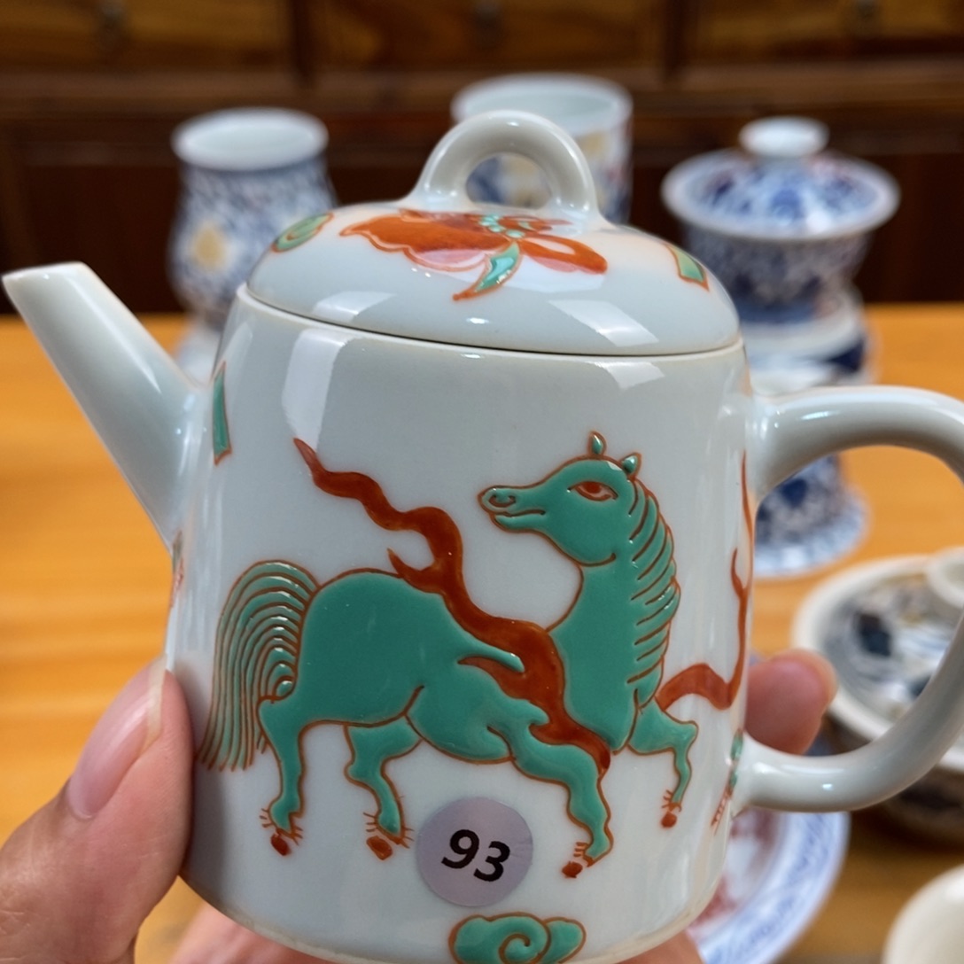 手绘现代茶具非古董