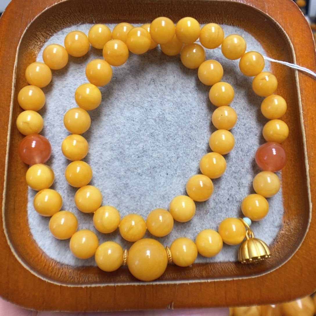 蜜蜡手串未镶嵌蜜蜡