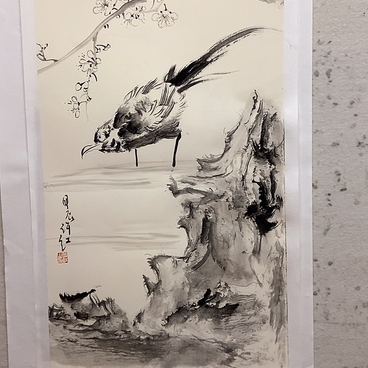 国画水墨丹青作品花鸟