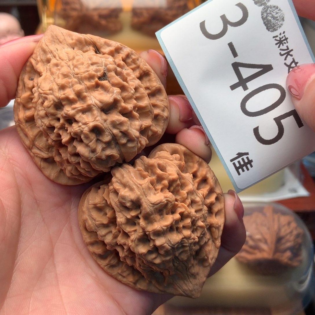 文玩核桃把件48官帽