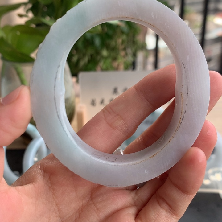 定制翡翠未镶嵌手镯57贵妃