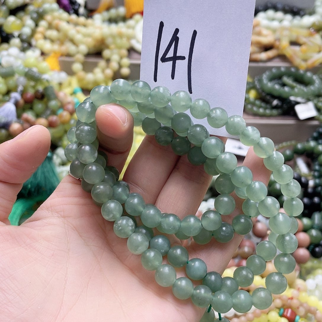 未镶嵌蛇纹石玉手链