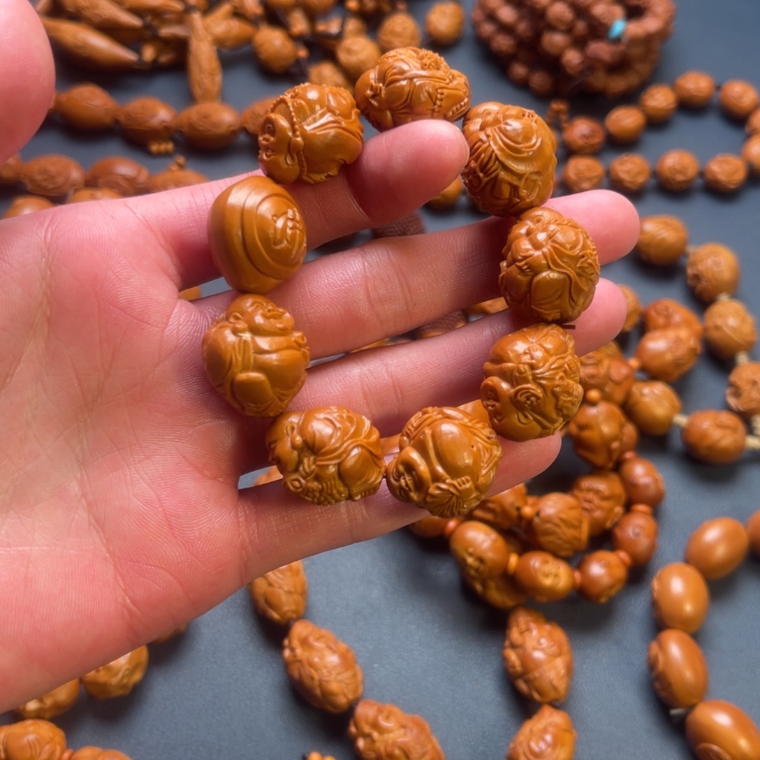 手串/手链橄榄核瑞兽弥勒手串橄榄核