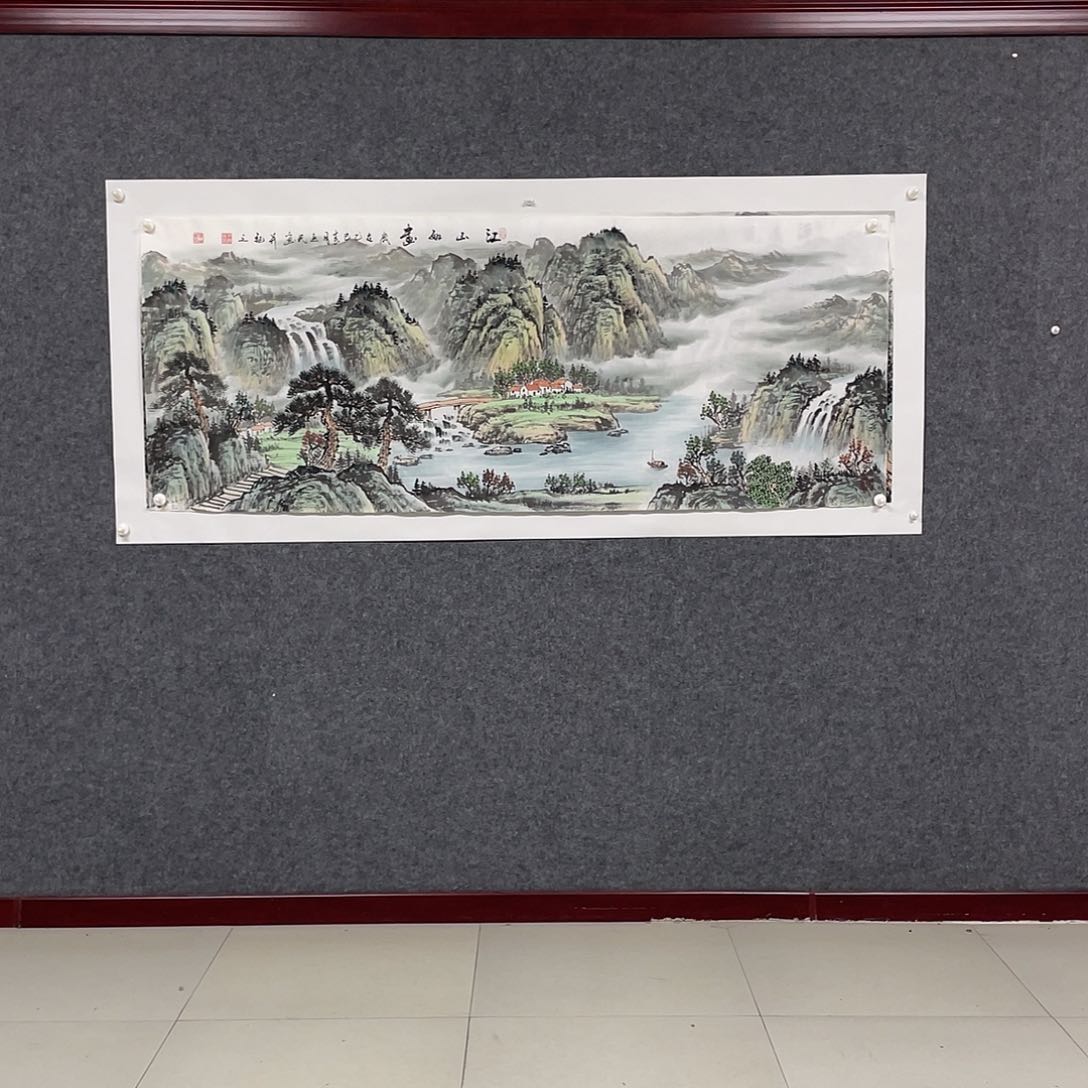 国画小六尺178.69画芯 捡漏