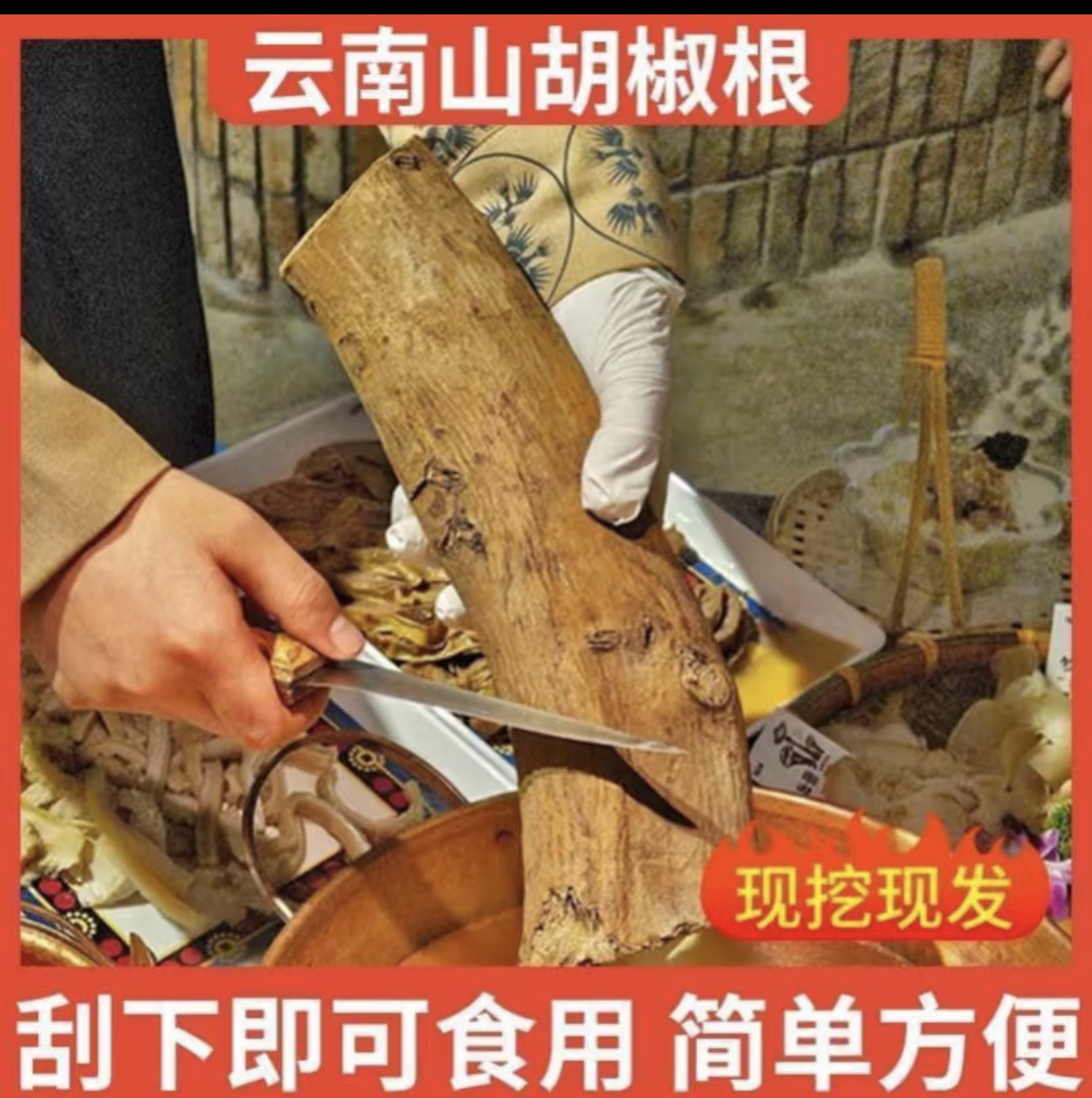 【山胡椒根】木姜子根粉树干木棍子新鲜干货云南红河特产