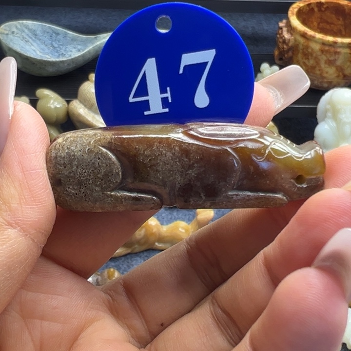 和田玉未镶嵌挂件