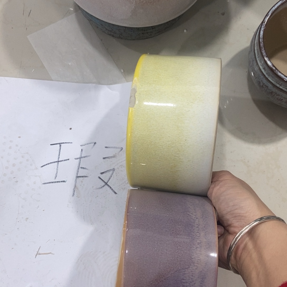 红陶高温陶瓷花盆