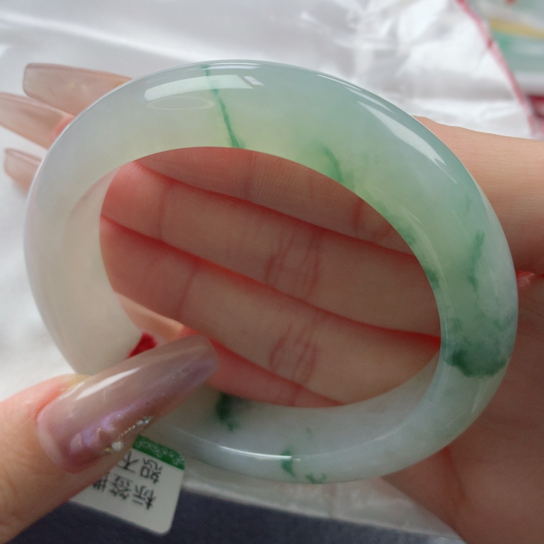 未镶嵌手镯翡翠缅甸天然翡翠A货56.5贵妃