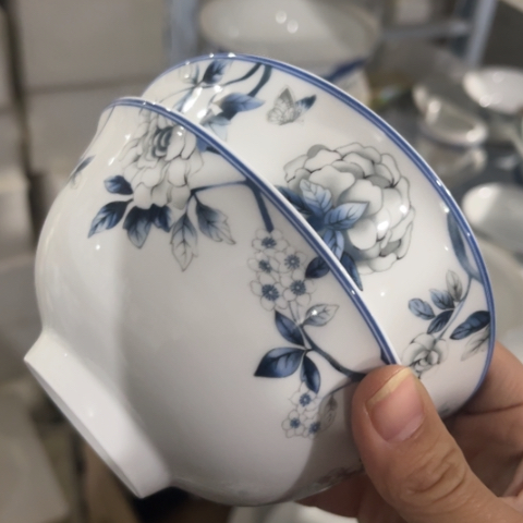 瓷其他5寸碗两个微瑕