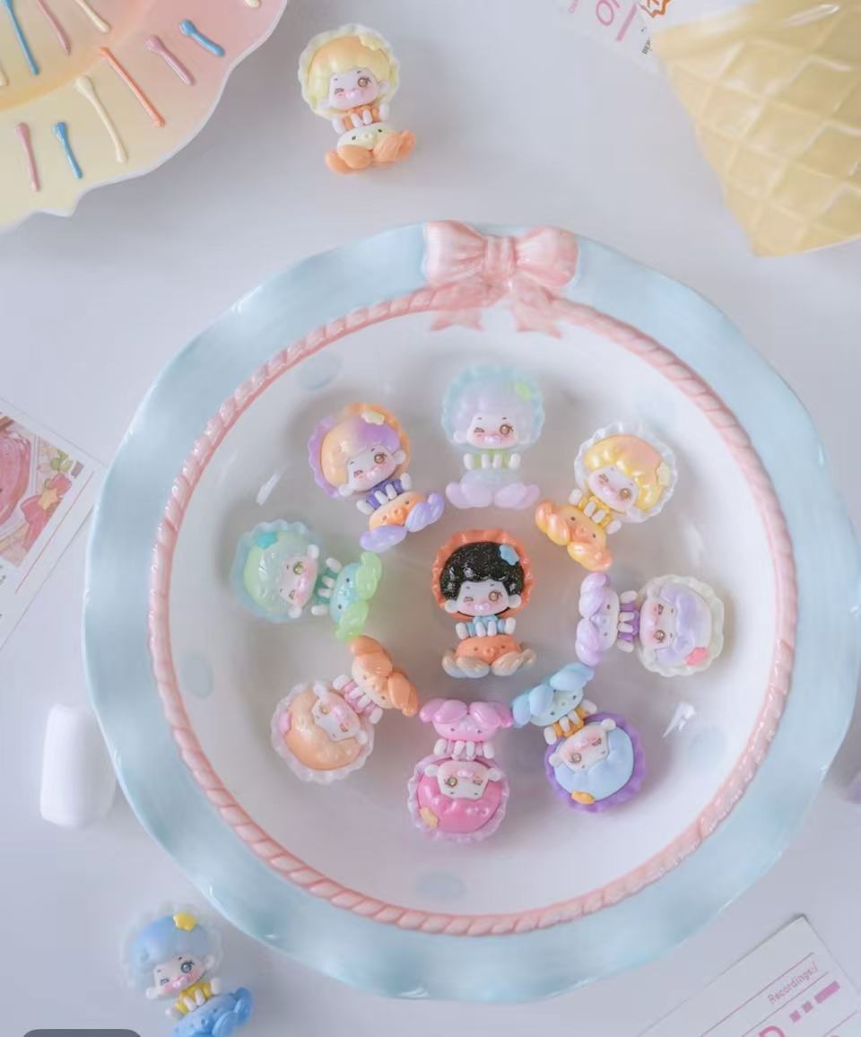 Mikuku幻彩泡泡堂萌粒系列潮玩可爱娃娃公仔盲盒