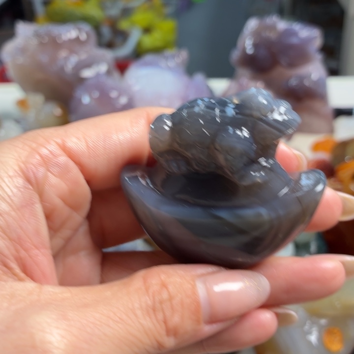 玛瑙/玉髓未镶嵌吊坠(不含链)