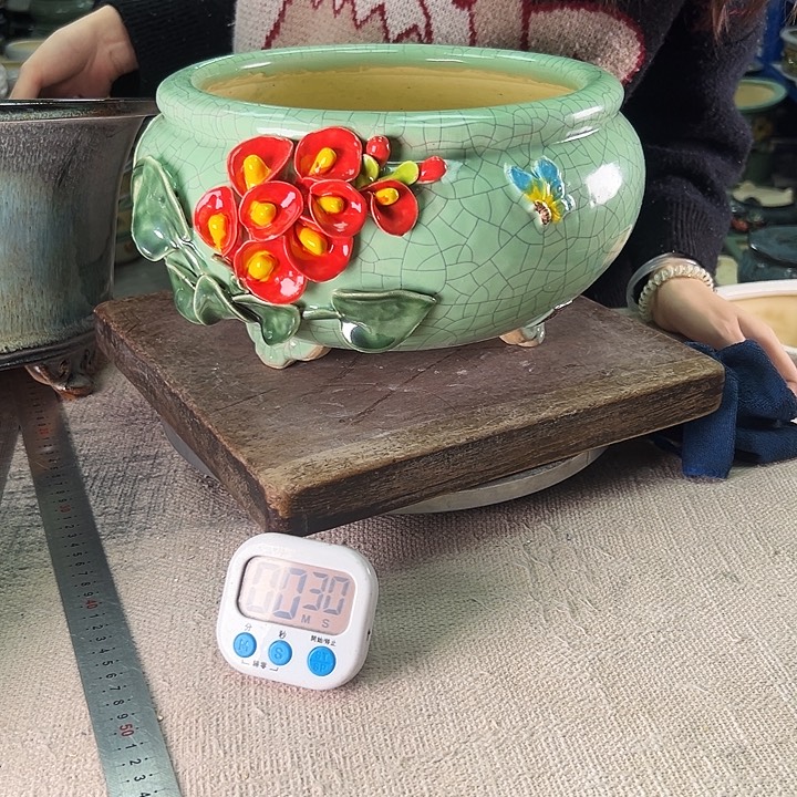 王***》泳坤堂石湾花盆陶瓷