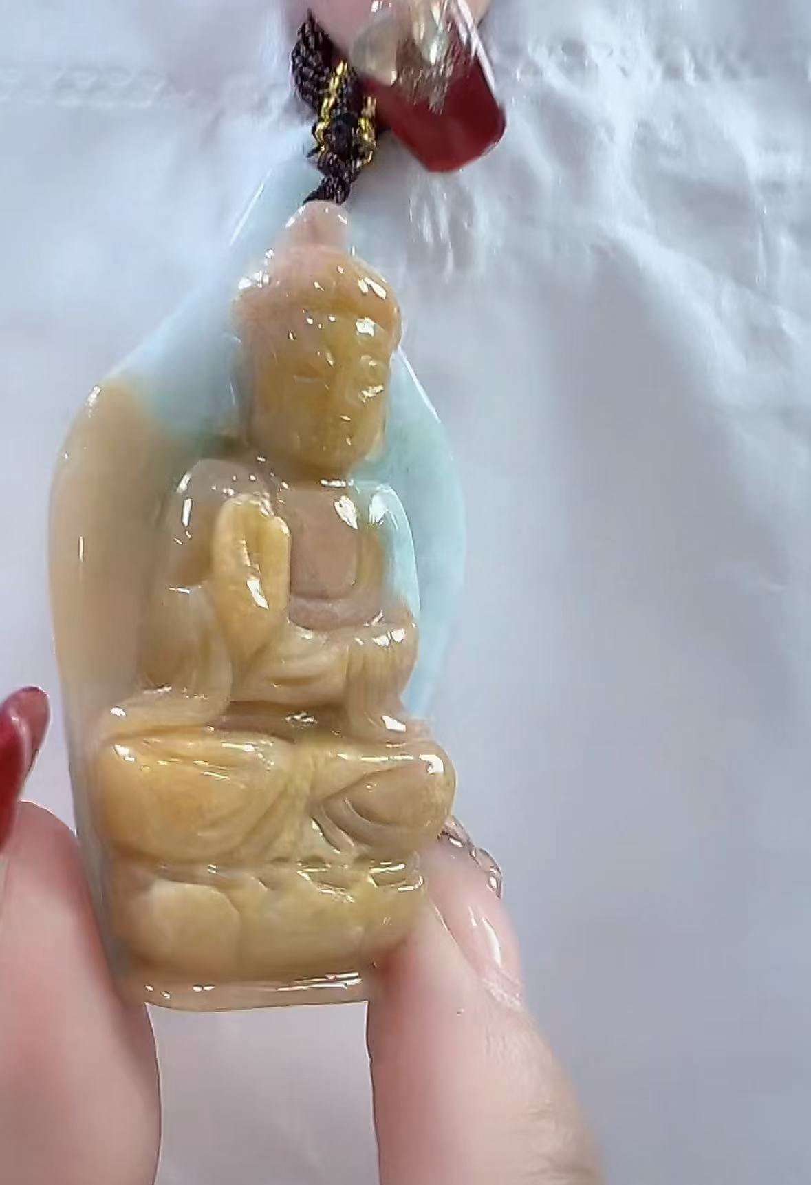 天然翡翠A货孤品吊坠123