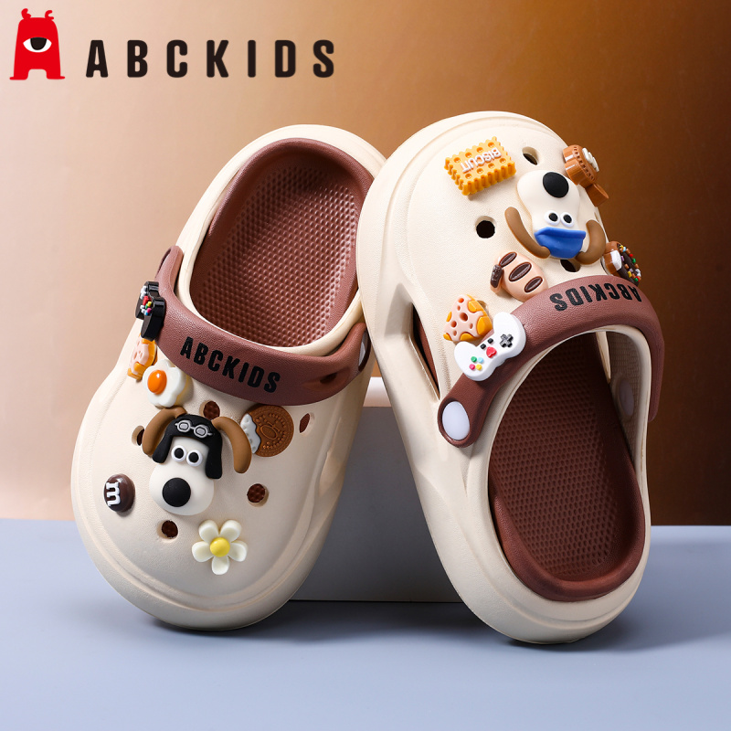 ABCkids儿童洞洞鞋女童拖鞋夏季新款凉鞋防滑软底宝宝女孩沙滩鞋