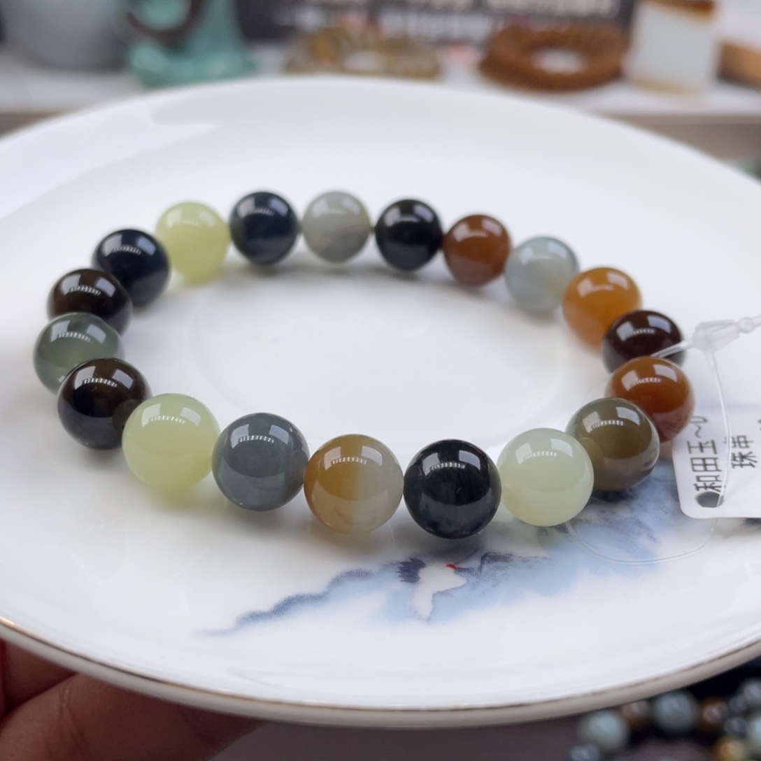 和田玉手串未镶嵌